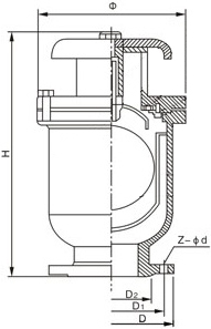 給水管道復合式高速進排氣閥